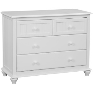 Cottage 4 Drawer Chest in White