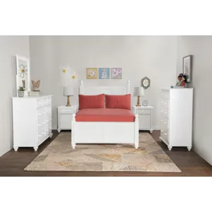 Tykes Bedroom - Pure White Cottage Full Bed