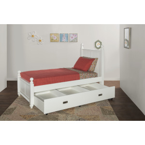 Tykes Bedroom - Pure White Cottage Twin Bed