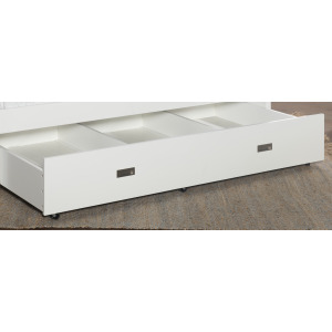 Twin Trundle w/storage option in Pure White