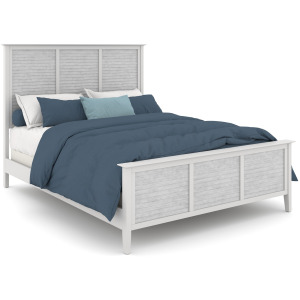 High Tide 90 Degree Bed in Chalk and White: Available in K & Q