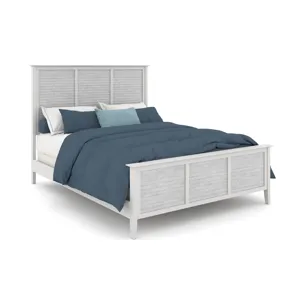 High Tide 90 Degree Bed in Chalk and White: Available in K & Q