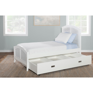 Tykes Bedroom - Chalk & White High Tide Arch Twin Bed