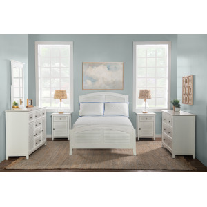 Tykes Bedroom - Chalk & White High Tide Arch Full Bed
