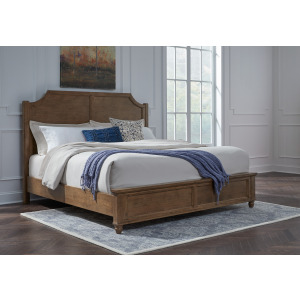 Vista Bedroom - The Vista Bed: Available in K, Q, and Tw in Hickory