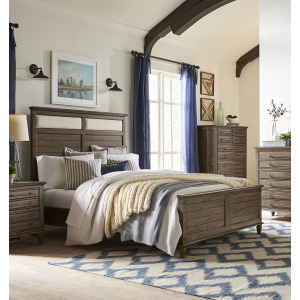 Famhouse Chic Collection Queen Bed Set in Brindle