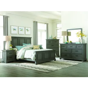 Summit Bedroom - King Bed in Heather Gray