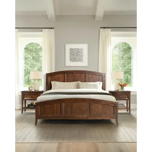 Queen Bed in Cognac