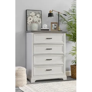 Summit 4 Drawer Chest in Mist & Heather Gray