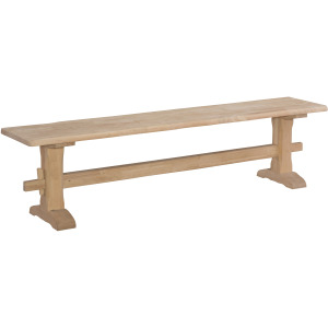 Live Edge Trestle Bench Top & Base