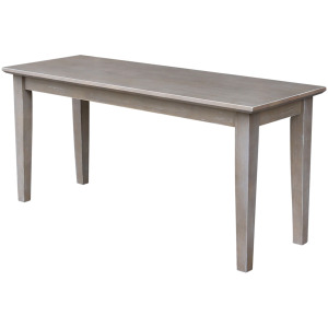 Dining Essentials - Shaker Bench in Taupe Gray