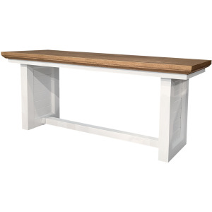 Sanibel Dining - Boardwalk Bench in Honey and White