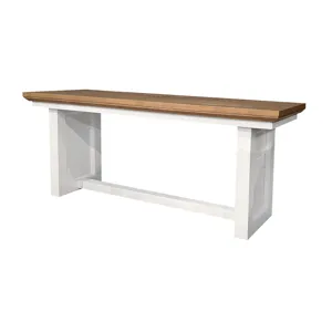 Sanibel Dining - Boardwalk Bench in Honey and White