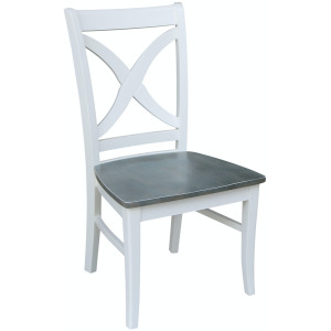 Cosmopolitan Collection - Salerno Chair in Heather Gray & White