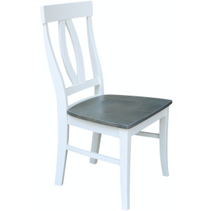 Cosmopolitan Collection - Verona Chair in Heather Gray & White