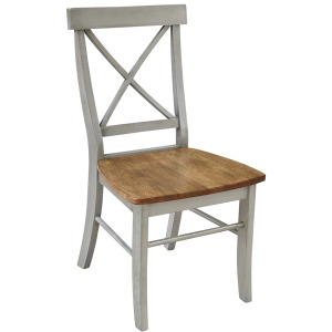 Dining Essentials - X-Back Chair in Hickory & Stone