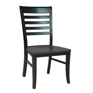 Cosmopolitan Collection - Roma Chair in Coal & Black