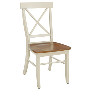 Dining Essentials - X Back Chair in Hickory and Shell