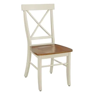 Dining Essentials - X Back Chair in Hickory and Shell