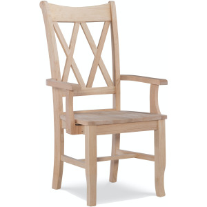 Double X Back Arm Chair