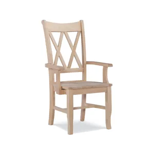 Double X Back Arm Chair