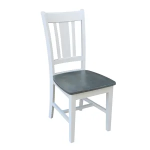 San Remo Chair in Heather Gray & White