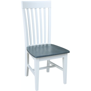 Cosmopolitan Collection - Tall Mission Chair in Heather Gray & White