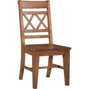 Farmhouse Chic Collection Double X Back Chair in Bourbon