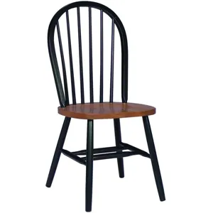 Windsor Chair in Black & Cherry