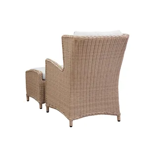 PARKS: Outdoor Living- Biscayne Lounge Chair w/Footstool