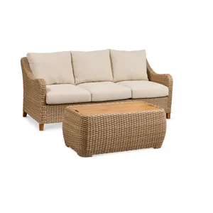 PARKS: Outdoor Living - Biscayne 3 Cushion Sofa and Coffee Table (set)