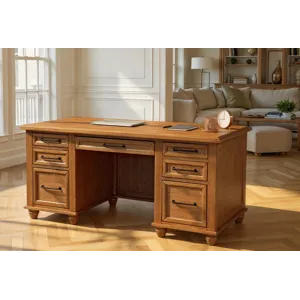 Home Accents - Vista Executive Desk in Hickory