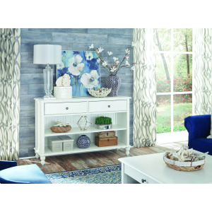 Cottage Bedroom - Console Table in Beach White