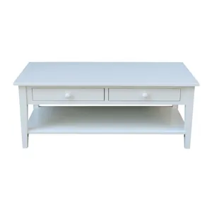 Destinations Collection - Spencer Coffee Table in Pure White