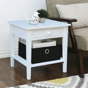 Destinations Collection - Spencer End Table in Pure White