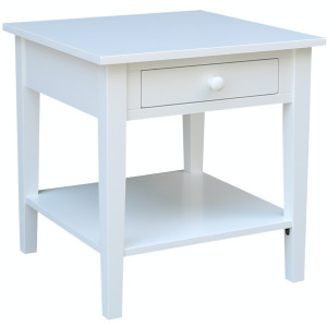 Destinations Collection - Spencer End Table in Pure White