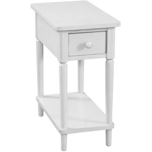 Destinations Collection - Narrow Side Table in Pure White