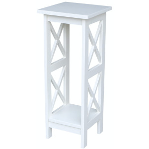 Home Accents - 30''H  X Side Plant Stand in White