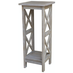 Home Accents - 30''H  X Side Plant Stand in Taupe Gray