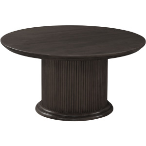 Home Accents - Haven Round Coffee Tabletop and Base in Coal