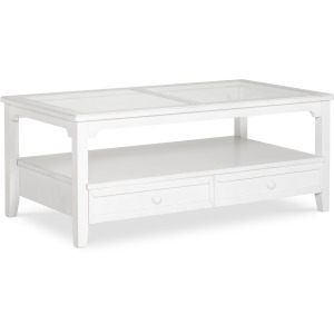 Home Accents - Amelia Glass Top Coffee Table