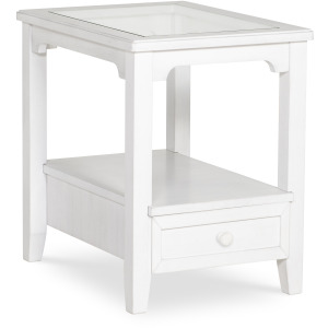 Home Accents - Amelia Glass Top End Table