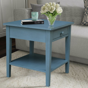 Destinations Collection - Spencer End Table in Ocean Blue