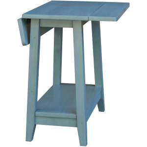 Destinations Collection - Drop Leaf Side Table in Ocean Blue