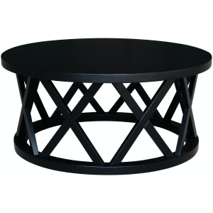 Destinations Collection - Ceylon Round Coffee Table in Black
