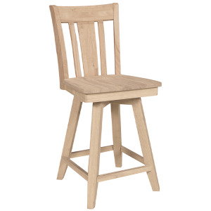 24'' San Remo Swivel Counter Stool