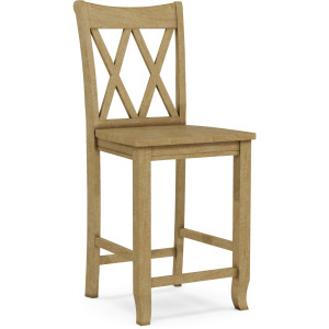 24'' Double XX Back Counter Stool