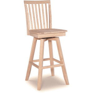 30'' Mission Swivel Bar Stool