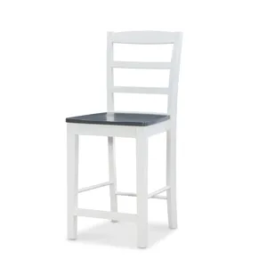 Dining Essentials - Madrid Stool in Heather Gray and White