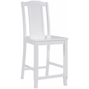 Hampton Collection Seaside Pure White Stool
